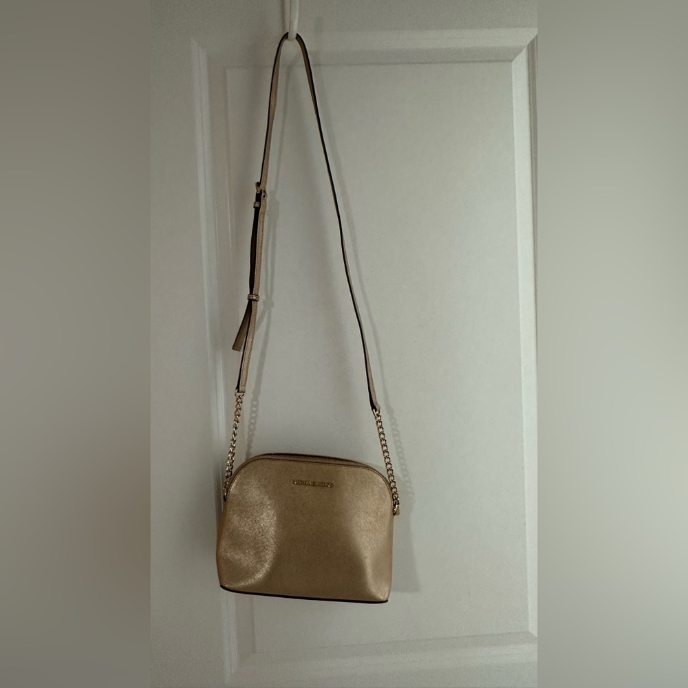 Michael Kors Shimmering Gold Crossbody Bag